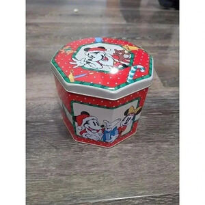 Vintage Mickey and minnie‎ mouse christmas tin